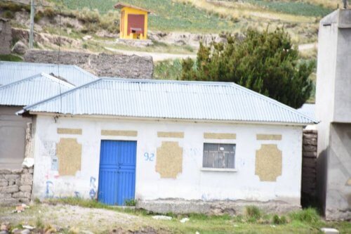 La casa intervenida aquella noche.