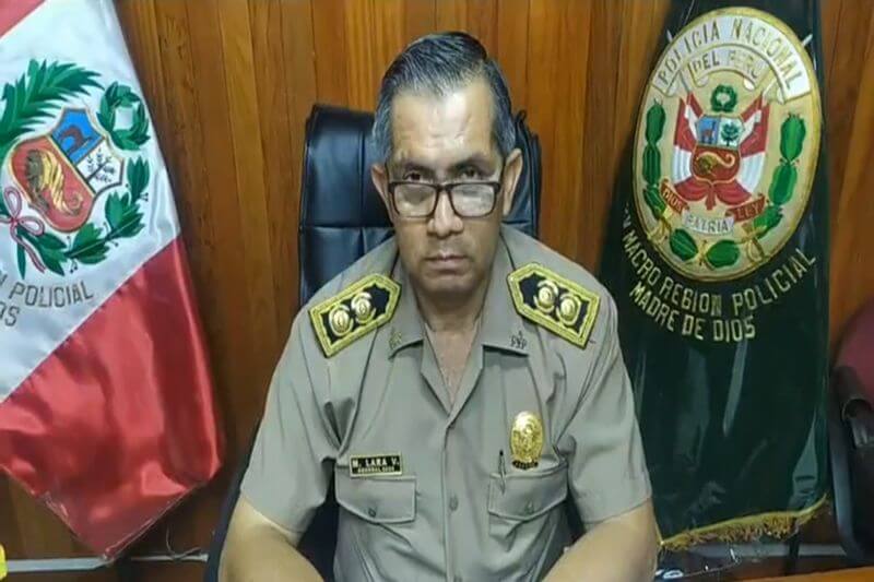 Jefe PNP Marco Antonio Lara Vergara se pronuncia.