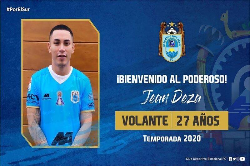 Jean Deza llega para buscar el Bicampeonato.