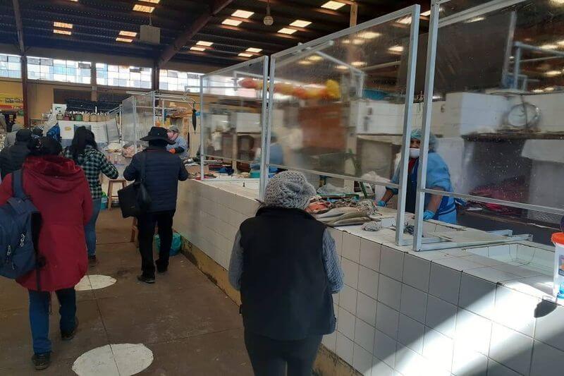 Mercado de Santa Bárbara cumple con los protocolos.