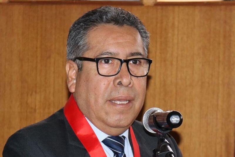 Presidente de la Corte Superior de Justicia, Jael Flores Alanoca.