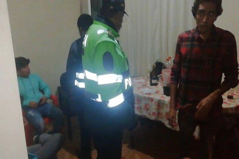 Policía realizó intervención en vivienda ubicada en el Jr. 28 de Julio.