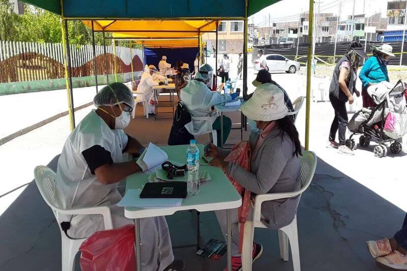 Campaña de tamizaje de covid-19 se ejecutó durante tres días.