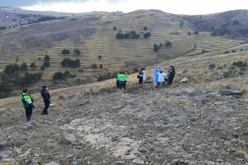 Cima del cerro donde se realizaron las diligencias.