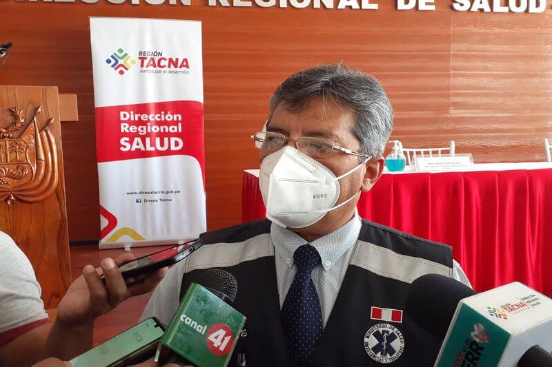 Director de Salud, Oscar Galdós, anuncia refuerzo de educación en medidas sanitarias.