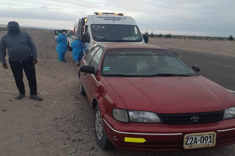 Cuerpo fue hallado por personal del SAMU en el asiento posterior del vehículo.