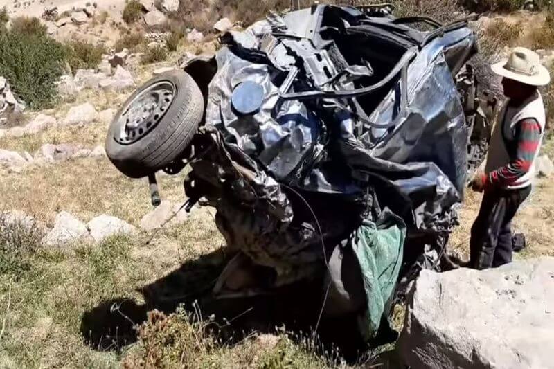 Accidente ocurrió en el kilómetro 5 de la vía Candarave-Huaytire.