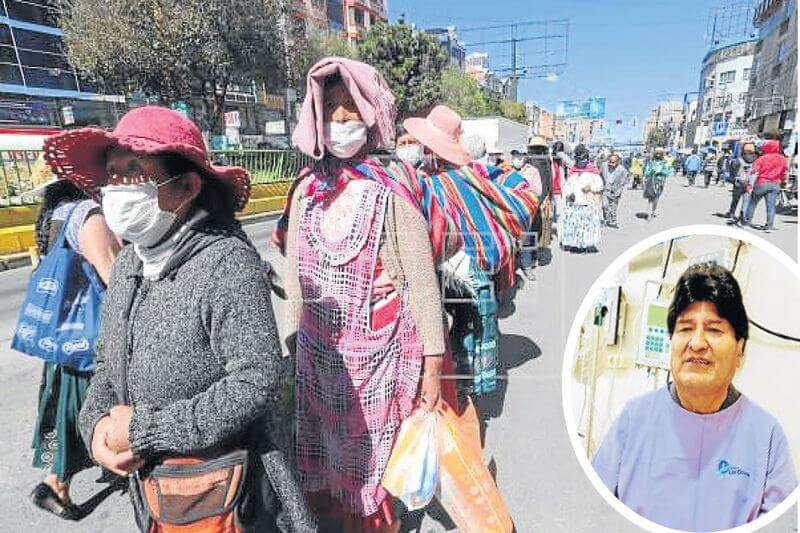 En Bolivia no respetan las normas ni distanciamiento.