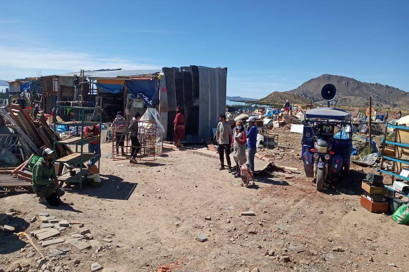 Policía constató supuestos robos durante desalojo.