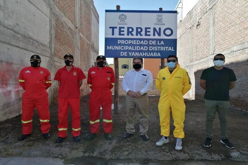 Municipio entregó terreno para los hombres de rojo en Yanahuara.