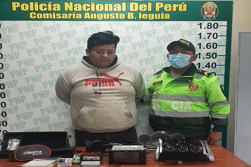 Carlos Huanca fue detenido cuando intentaba huir.