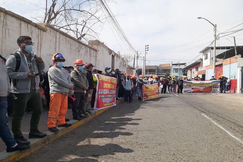 Trabajadores cuestionan obras por contrata con presupuesto de S/ 1 millón.