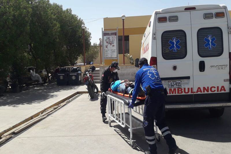 La venezolana permanece internada en el hospital Goyeneche.