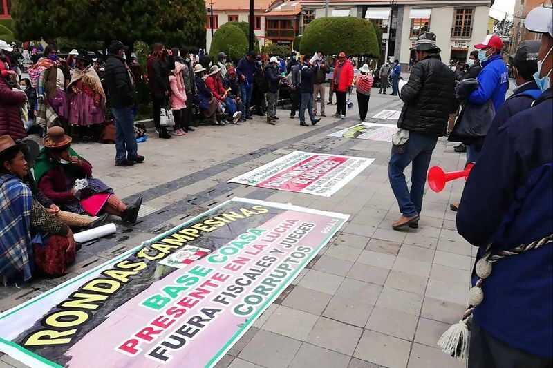 Protestaron en el frontis del Poder Judicial de Puno