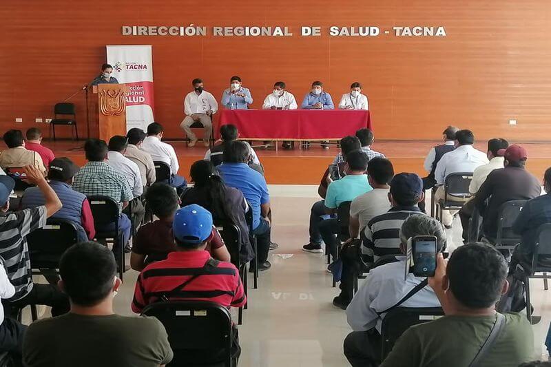 Acuerdos se adoptaron en auditorio de la Dirección Regional de Salud de Tacna.