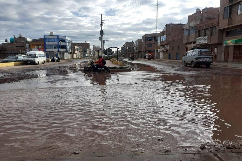 Así se encuentran las calles que están cerca al Terminal.