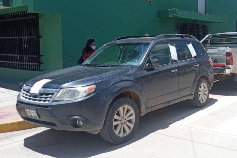 Vehículo fue usado para "catear" a víctimas de asalto.