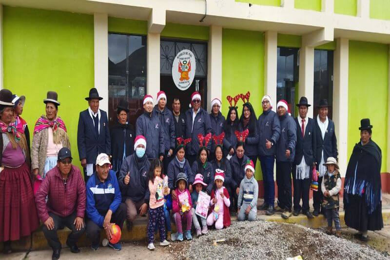 Niños fueron agasajados por las fiestas navideñas.