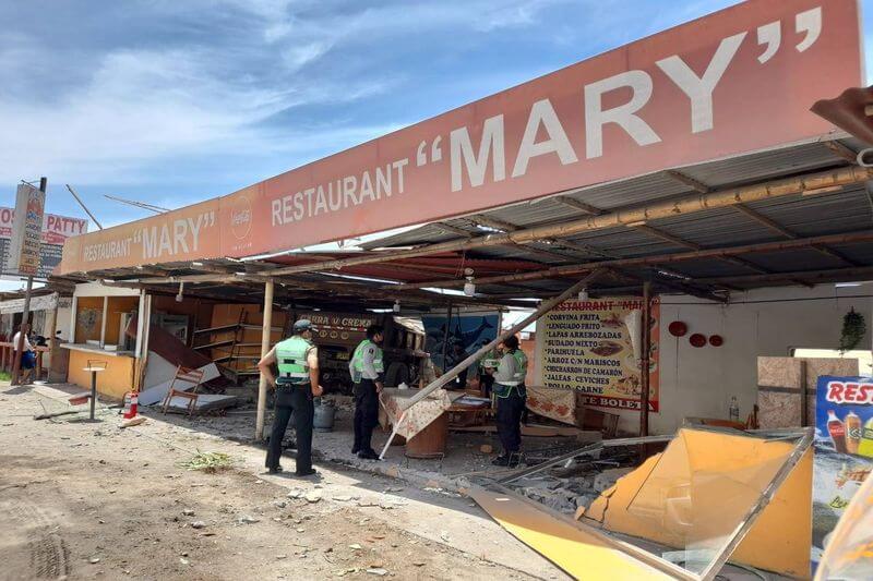 Cuantiosos daños materiales causó accidente en Samuel Pastor.