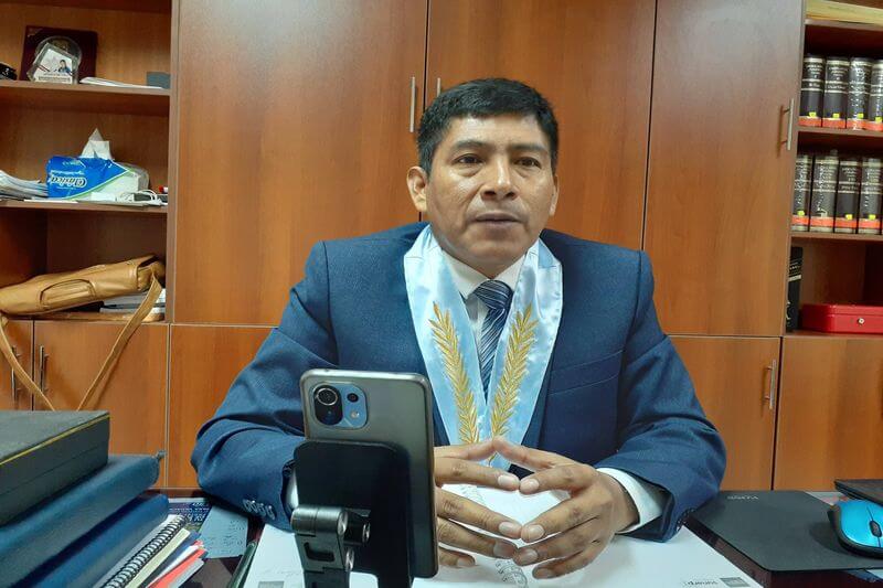 Jaime Montalico, decano del Colegio de Abogados de Tacna.