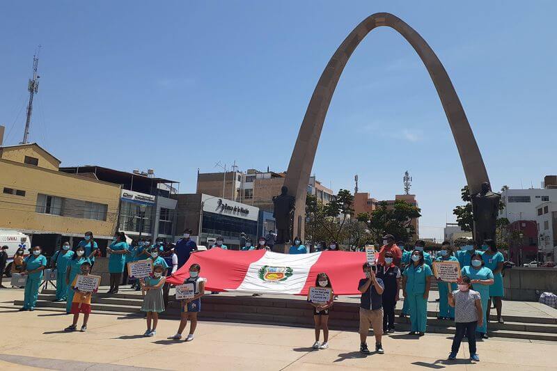 Recordaron un año de llegada de primeras dosis.