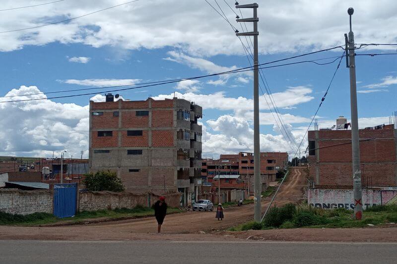 Zona donde falta iluminación en CP de Alto Puno.