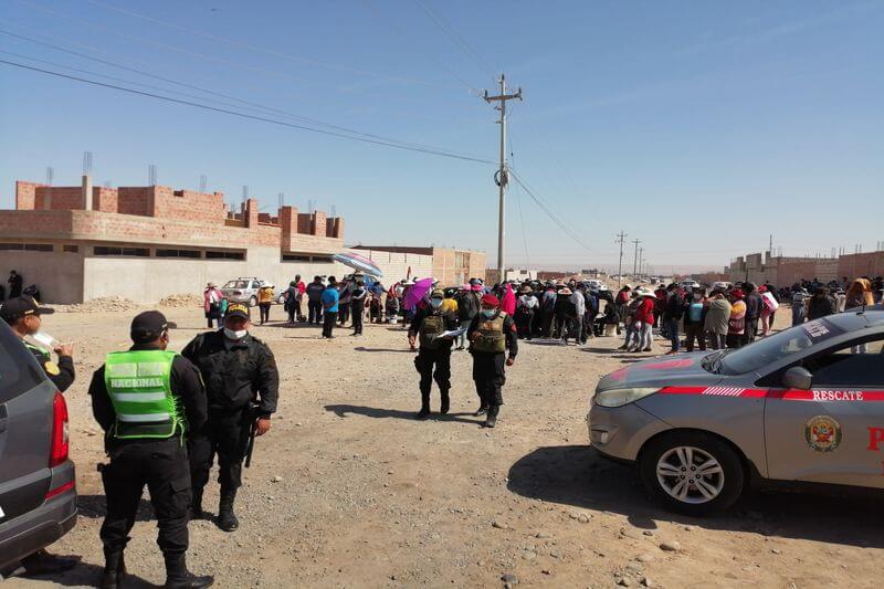 Hechos ocurrieron en parcelas 6A y 6C de la Municipalidad Provincial de Tacna.