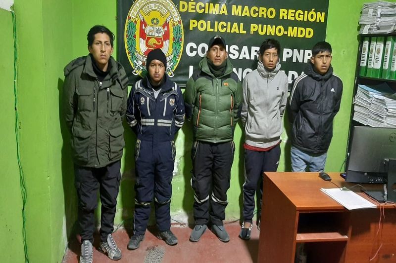 Involucrados fueron detenidos por la Policía.