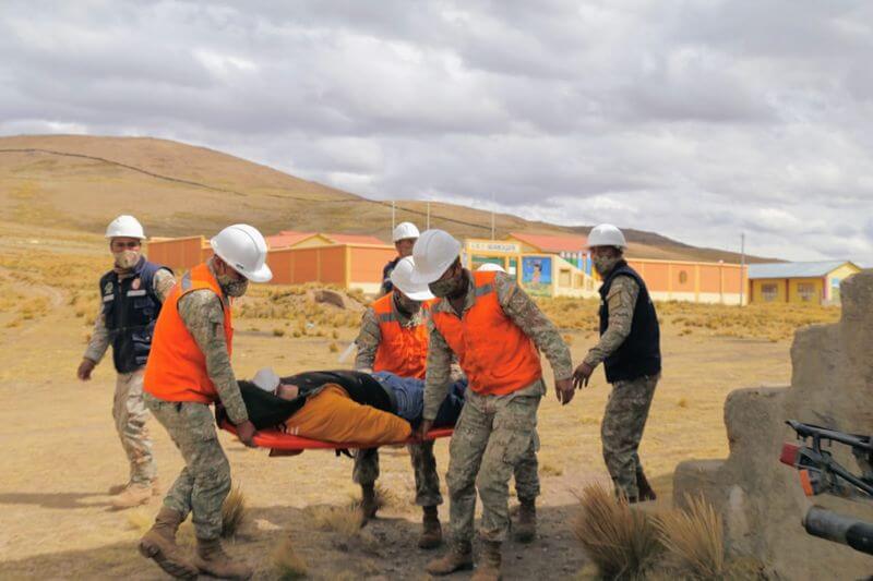 Población participó del simulacro nacional multipeligro.