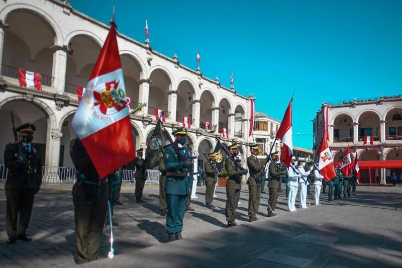 Mañana es el izamiento del Pabellón Nacional y Bandera de Arequipa.
