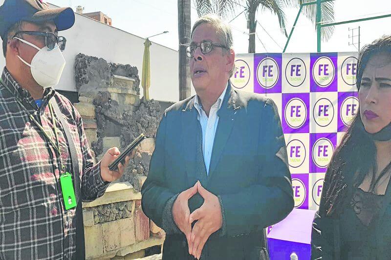 Dirigente nacional de fonavistas Luis Luzuriaga visitó Tacna este viernes.
