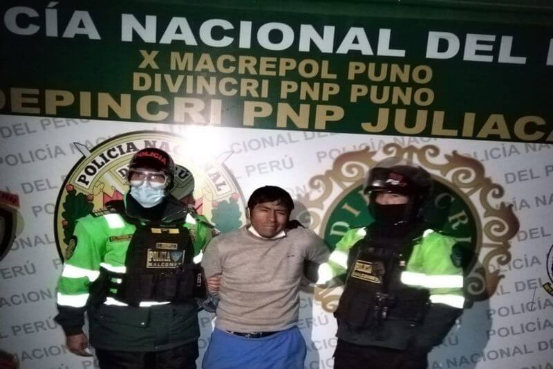 Los peritos y pesquisas del Depincri PNP de Juliaca. Ayer continuaban las diligencias.