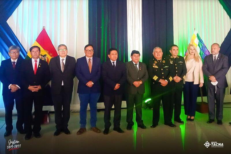 Autoridades participaron de almuerzo por el aniversario patrio de Bolivia.