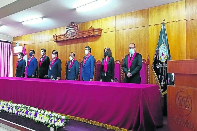 Magistrados superiores presidieron acto en la Corte Superior de Justicia de Tacna.