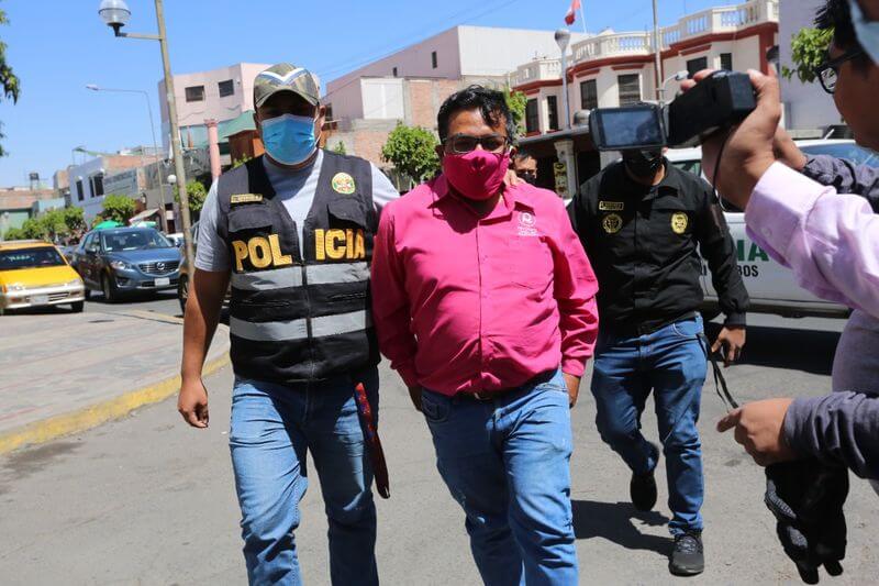 El postulante por el movimiento regional Revalora fue detenido la mañana de ayer.