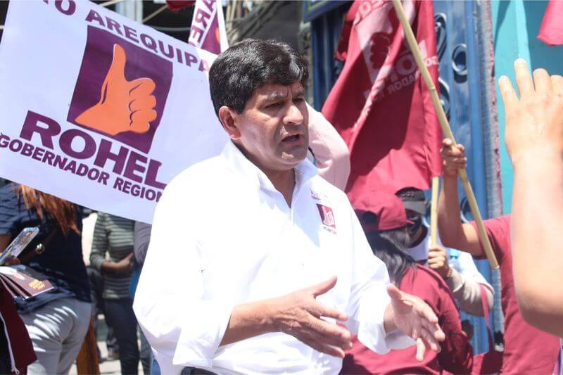 Rohel Sánchez postula al gobierno regional por el movimiento Yo Arequipa.