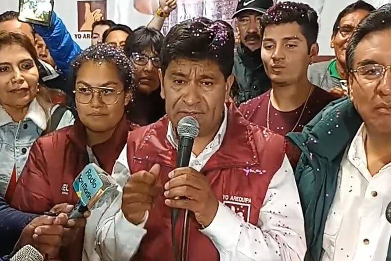 Candidato por Yo Arequipa obtuvo el 40.59% de votos, según adelanto de ONPE.