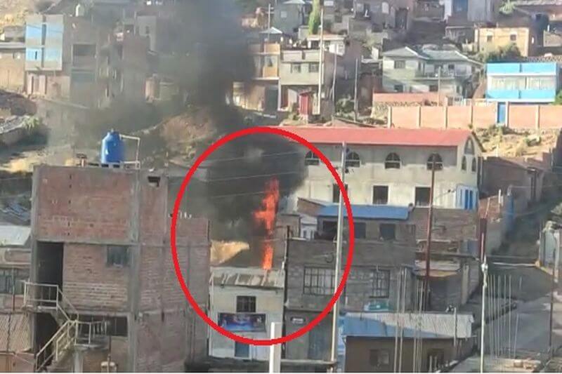 Explosión provocó un incendio en un grifo clandestino en la ciudad de Juli.