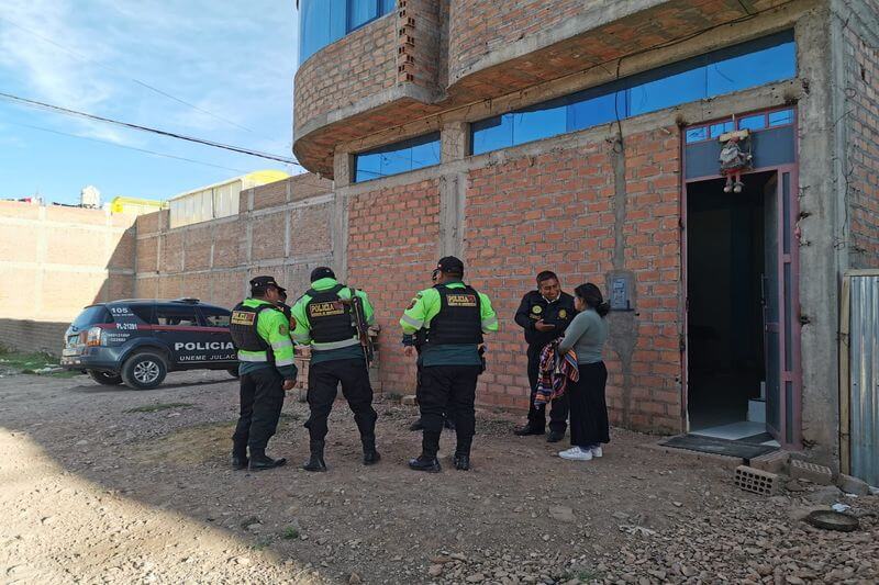 Vivienda que fue robada junto a su propietaria.