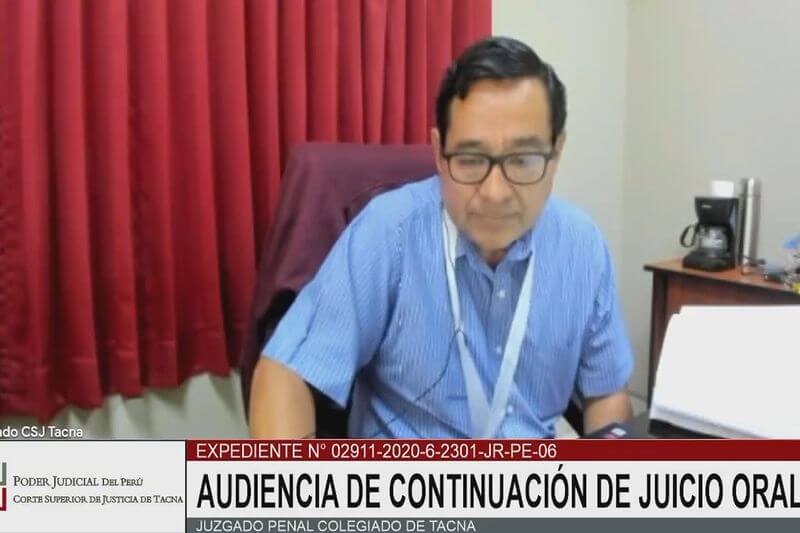 Nueva audiencia se realizó el lunes en el Juzgado Penal Colegiado de Tacna.