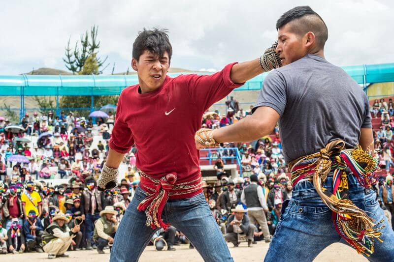 El centro de estas peleas ritualizadas está en Chumbivilcas (Cusco).