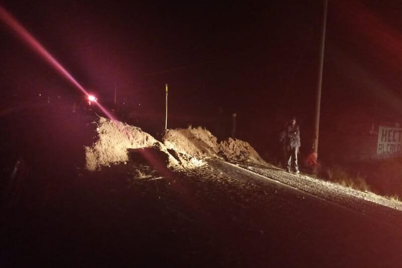 Cuerpo de infortunado quedó en medio de la pista.