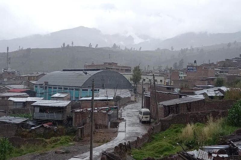 Provincia Tarata soportó una intensa lluvia la tarde de este jueves.