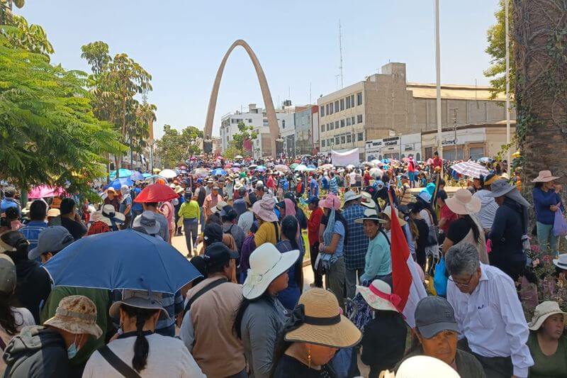 Mayoría de personas que participaron en jornada de protesta fueron comerciantes.