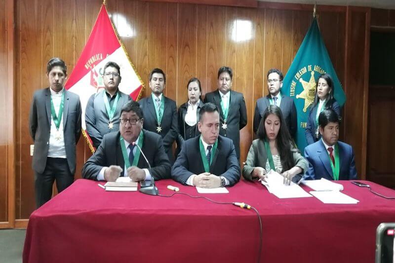 Abogados de Juliaca anunciaron denuncia penal.