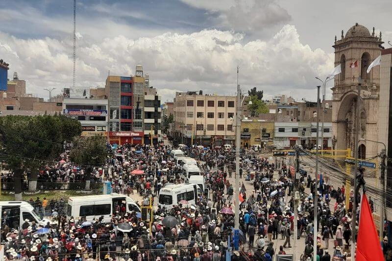 Plaza de armas fue el punto de partida y despedida.