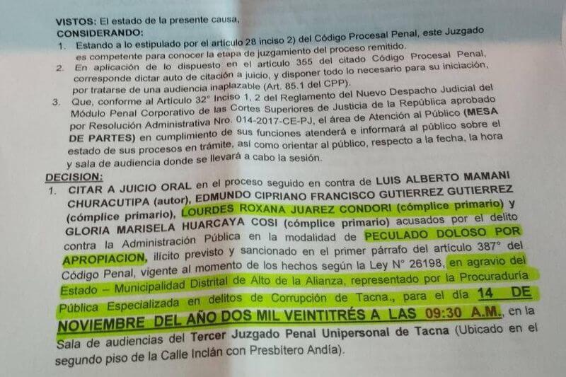 Juicio oral en caso de Lourdes Juárez empezará en noviembre.
