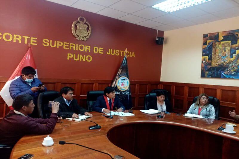 Conferencia de prensa tras incidente en Chucuito Juli.