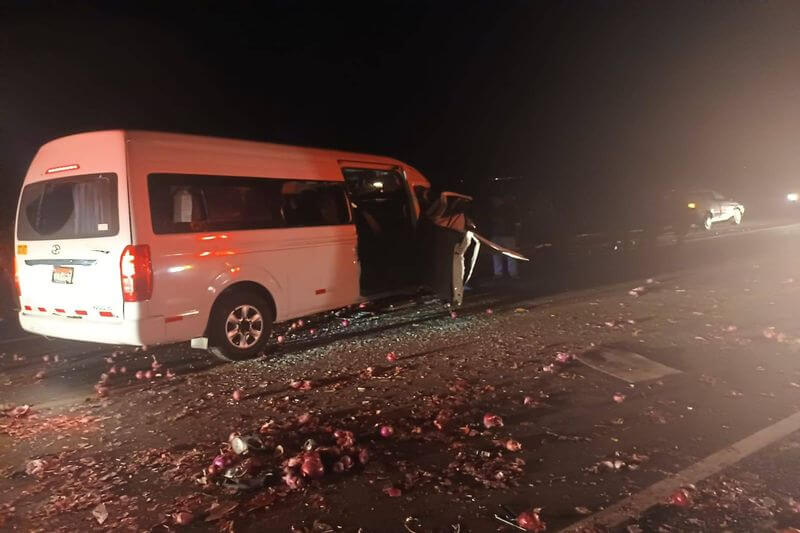 Terrible accidente ocurrió la noche del martes cerca de Camiara.