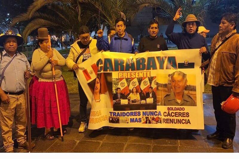 Willy Ito es uno de los manifestantes de Juliaca en Lima.